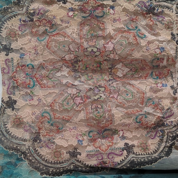 Mushka by Sienna Rose | Sheer Boho Top Embellished with Lace, Beads, Stones | M - Picture 6 of 8